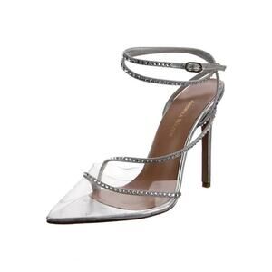 Andrea Wazen Dassy Sunset Crystal Metallic Strappy Pumps NEW Size 39